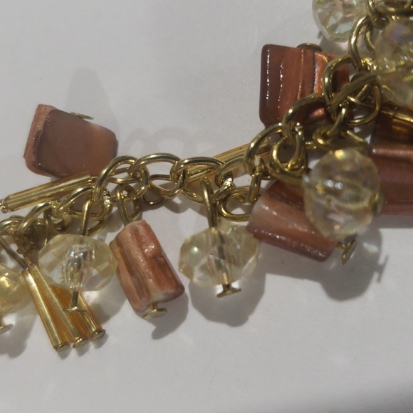 Hannah Gold-Tone Cluster Beaded Necklace & Earring Set - Women's Fashion Jewelry - Picture 5 of 8